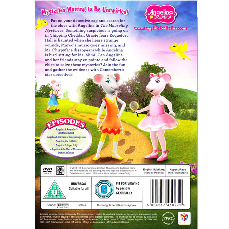 bajki po angielsku - angelina ballerina the mouseling mysteries