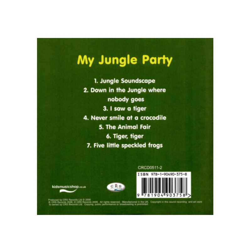 piosenki po angielsku My Jungle Party CD